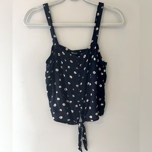 Madewell floral print satin tank